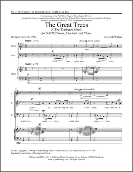 The Great Trees: 5. The Timbered Choir image number null