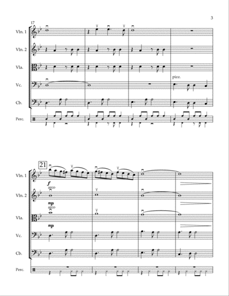 Impressions of the Middle East - John M. Licari (String Orchestra with Percussion) String Orchestra scores gallery preview page 4