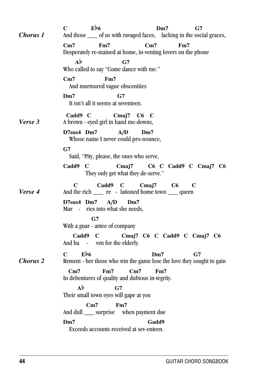 At Seventeen Acoustic Guitar scores gallery preview page 2