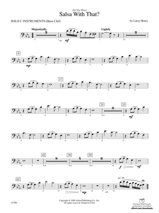 (Do You Want) Salsa with That?: Solo C Instruments (Bass Clef)