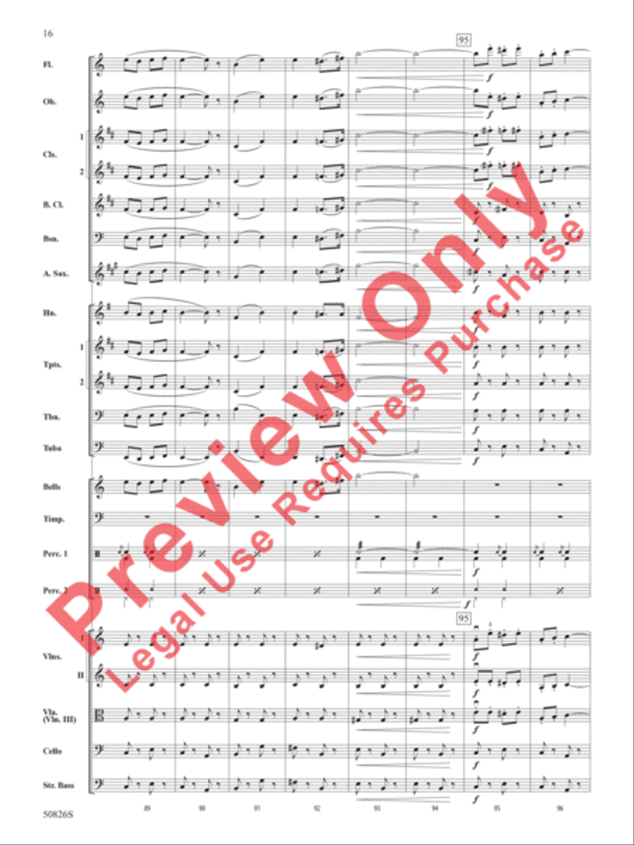 Overture from Carmen Full Orchestra scores gallery preview page 17