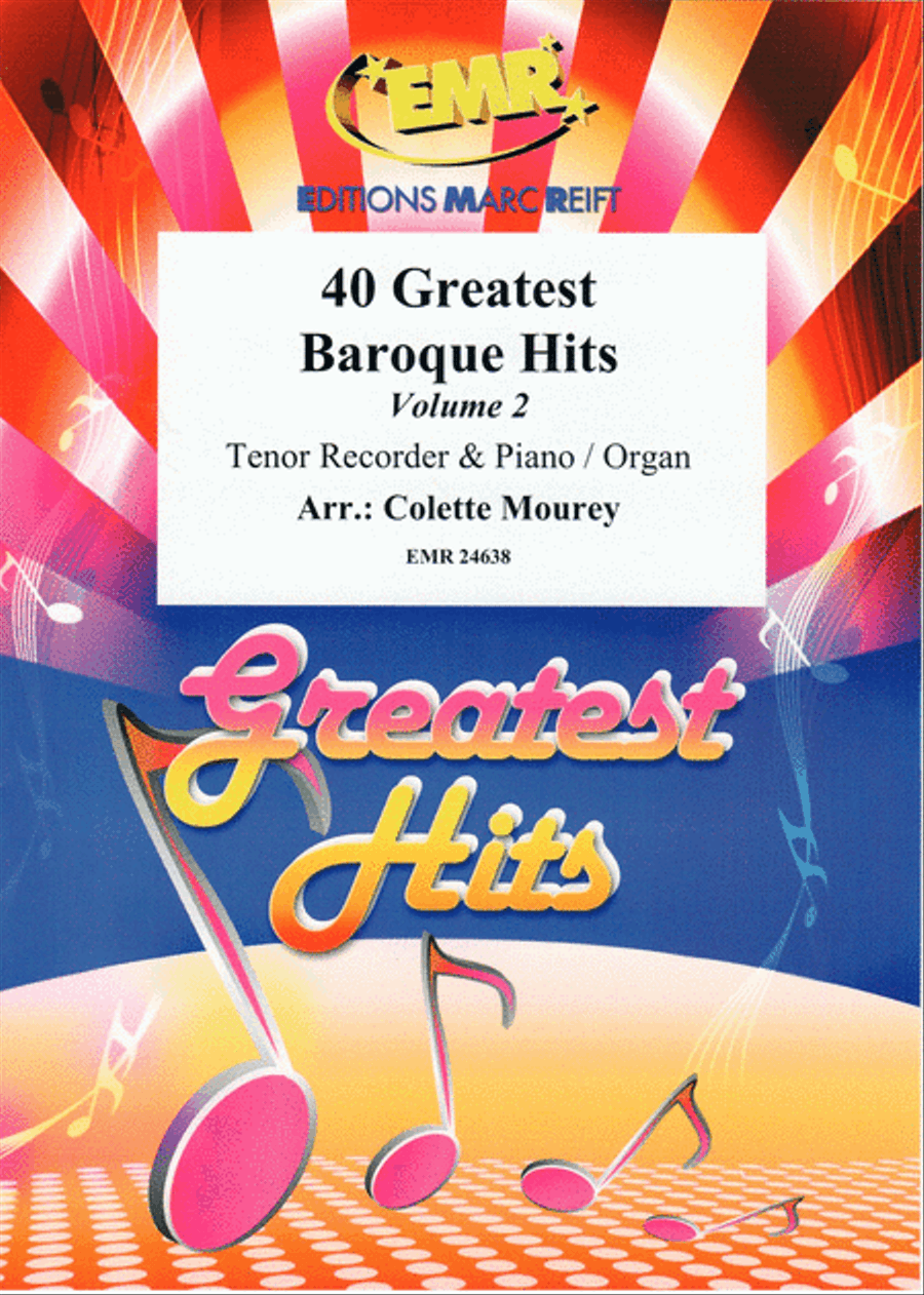 40 Greatest Baroque Hits Volume 2 Tenor Recorder scores gallery preview page 1