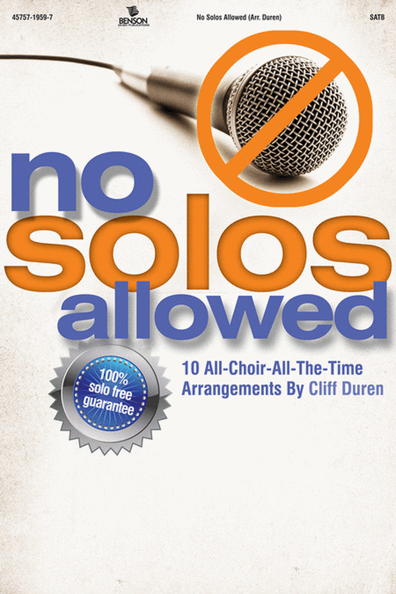 No Solos Allowed (Orchestra Parts and Conductor's Score, CD-ROM)
