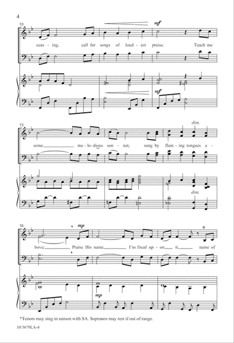 Come, Praise His Name 4-Part scores gallery preview page 5