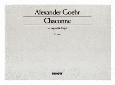 Chaconne, Op. 34a