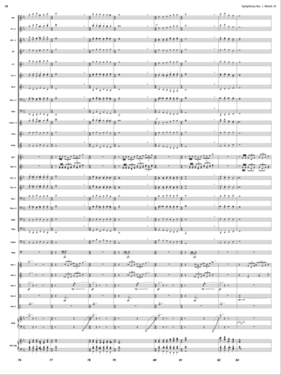 New Day Rising (Symphony 1, New Day Rising, Mvt. IV) Concert Band scores gallery preview page 9