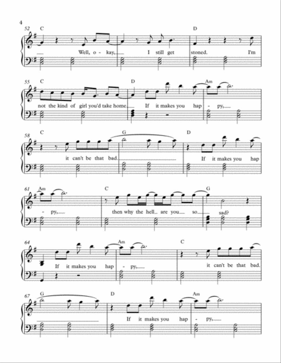 If It Makes You Happy Piano Solo scores gallery preview page 4