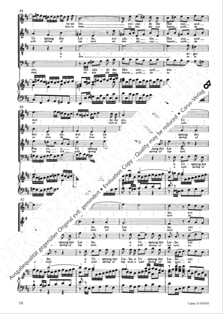 O fire everlasting (O ewiges Feuer, o Ursprung der Liebe) ATB scores gallery preview page 11