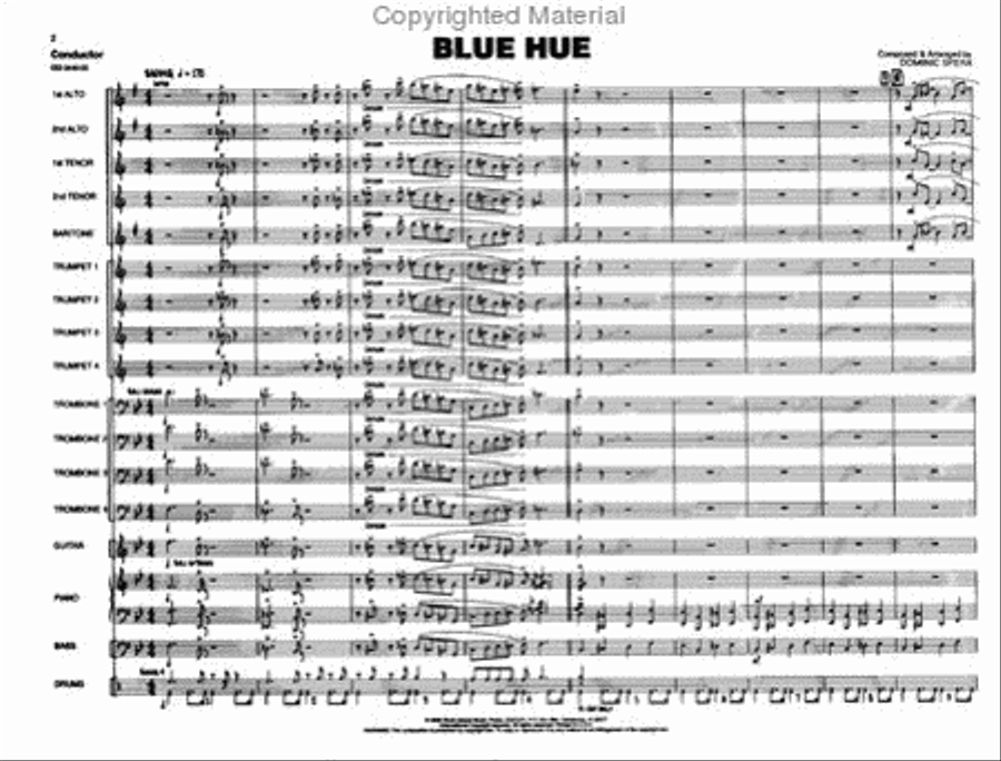Blue Hue Jazz Ensemble scores gallery preview page 2