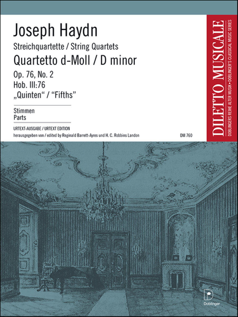 Streichquartett d-moll op. 76 / 2 String Quartet scores gallery preview page 1