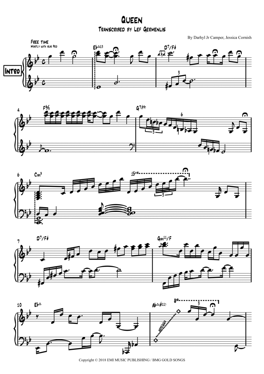 Queen Voice scores gallery preview page 1