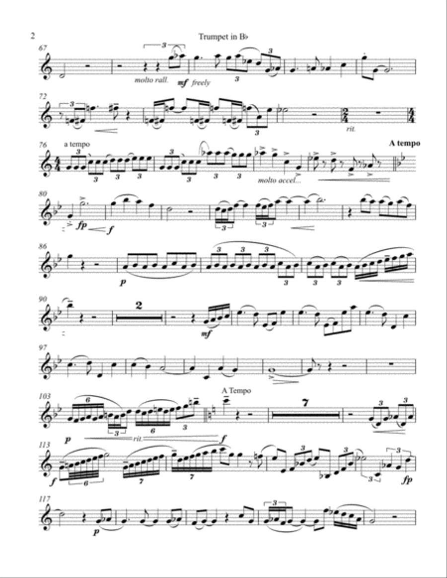 Dream Glider Trumpet Solo scores gallery preview page 2