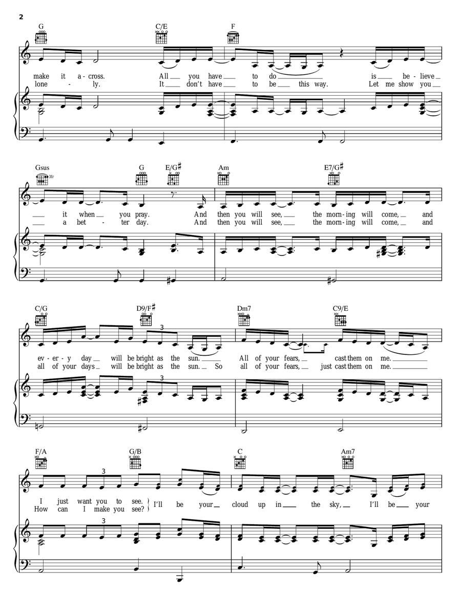 I'm Your Angel I'm Your Angel Piano, Vocal, Guitar scores gallery preview page 2