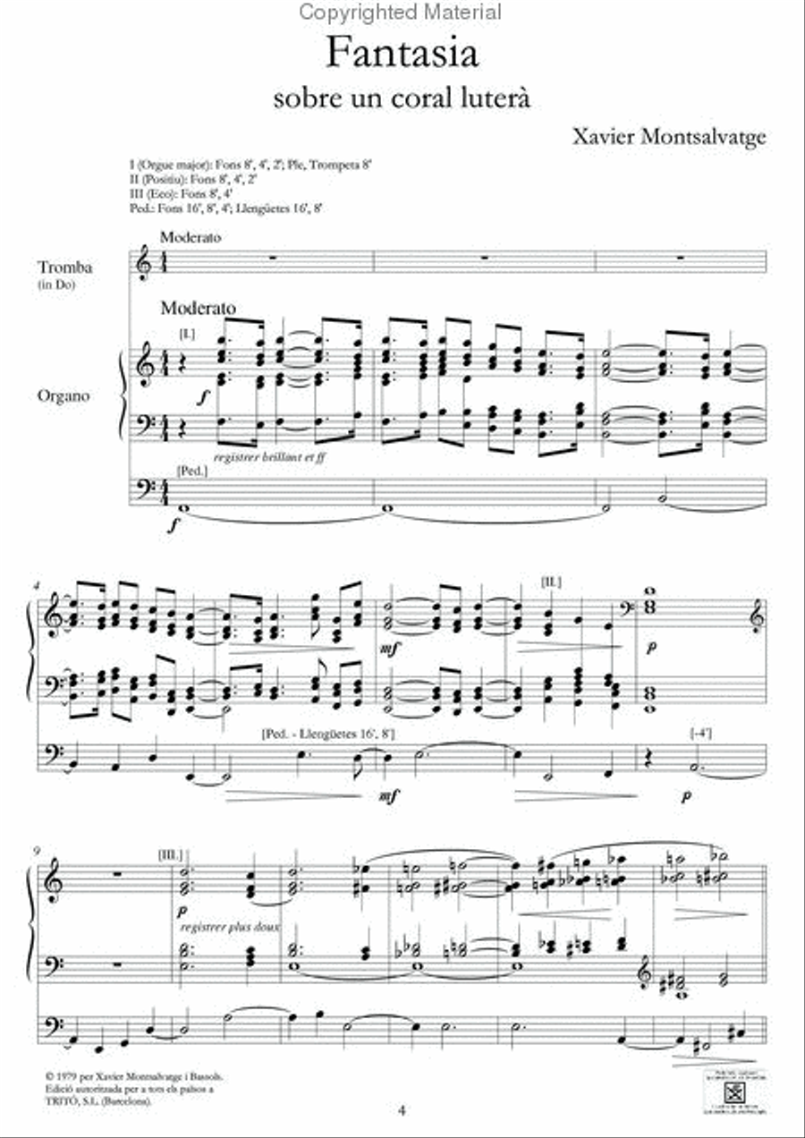 Fantasia sobre un coral luterà Lute scores gallery preview page 2