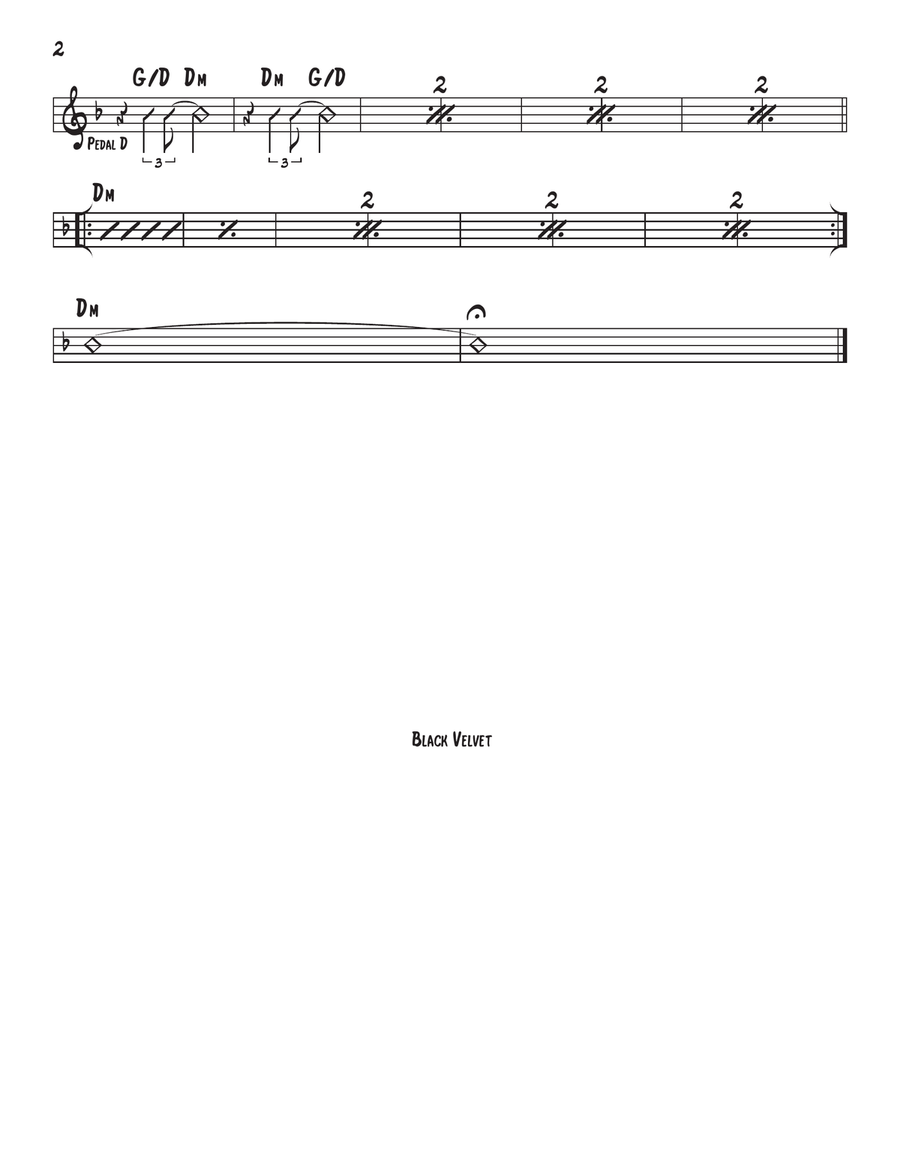 Black Velvet Piano, Vocal scores gallery preview page 2