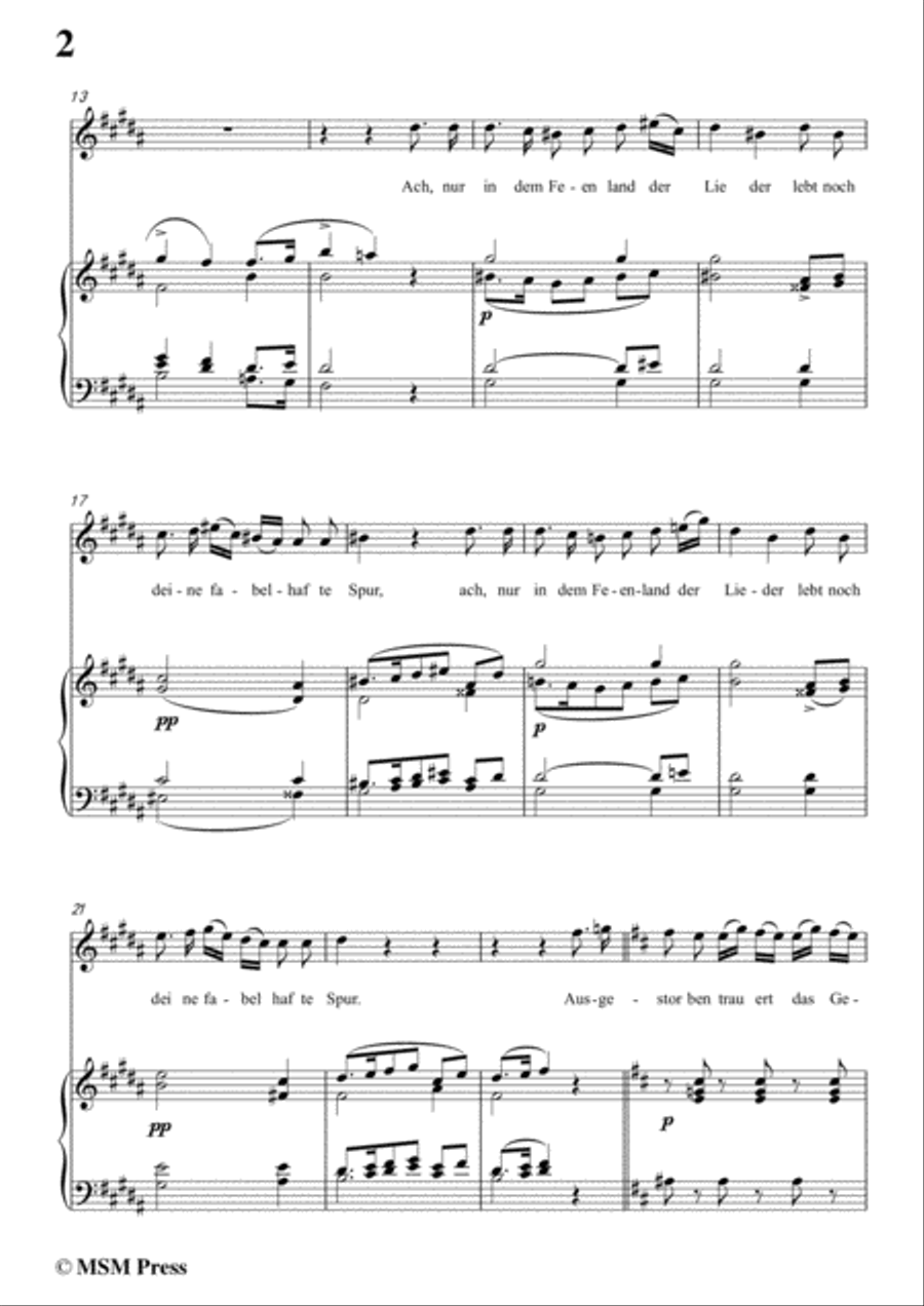 Schubert-Die Götter Griechenlands(The Gods of Greece), D.677,in b minor,for Voice&Piano Voice scores gallery preview page 4