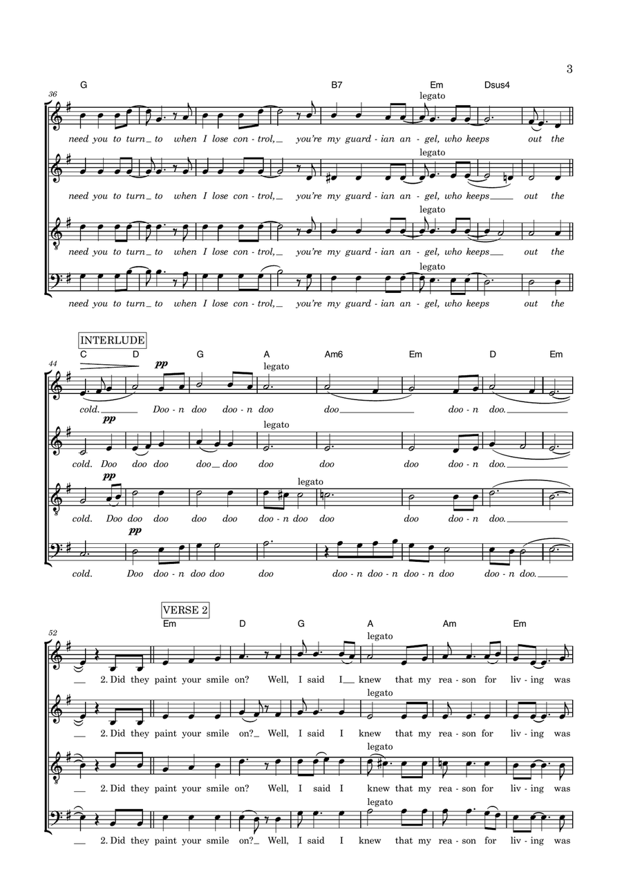 I Need You To Turn To I Need You To Turn To 4-Part scores gallery preview page 3