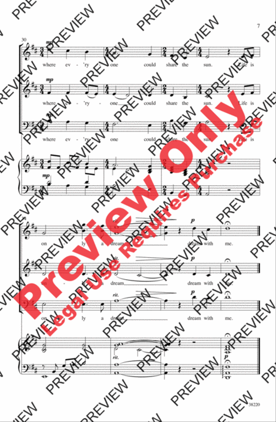 Dream with Me Dream with Me 3-Part scores gallery preview page 7