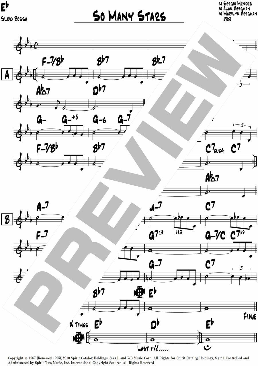 So Many Stars So Many Stars Piano scores gallery preview page 4