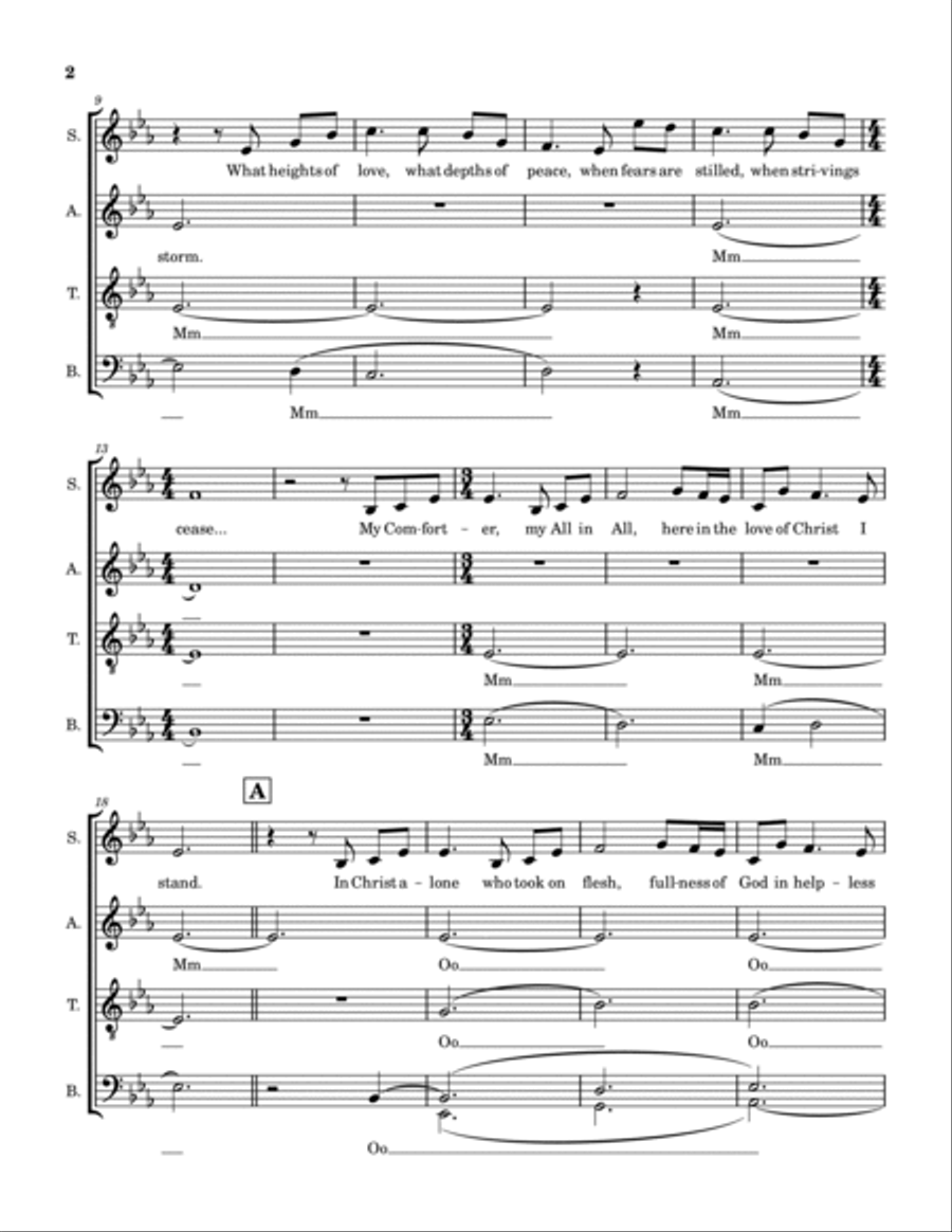 In Christ Alone 4-Part scores gallery preview page 2
