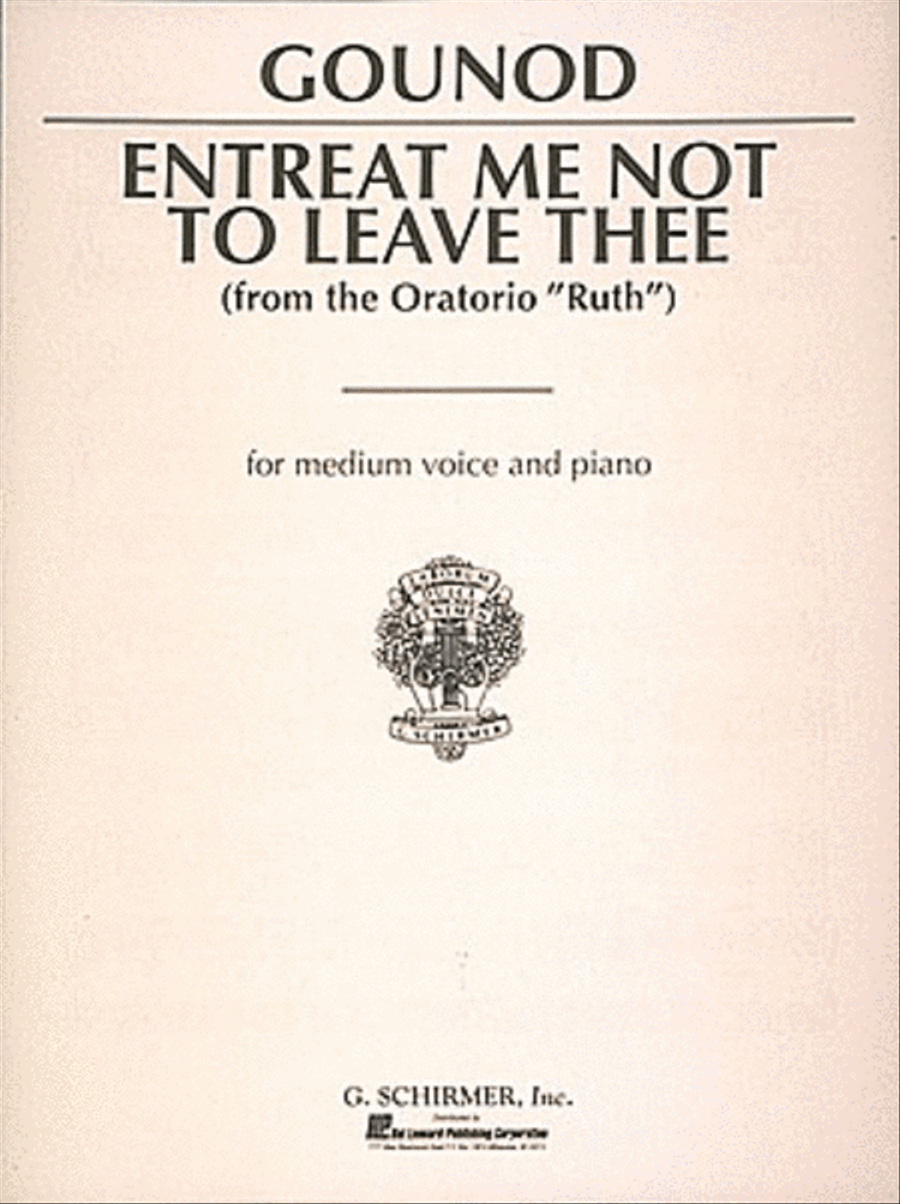 Entreat Me Not to Leave Thee (Song of Ruth) Voice scores gallery preview page 1