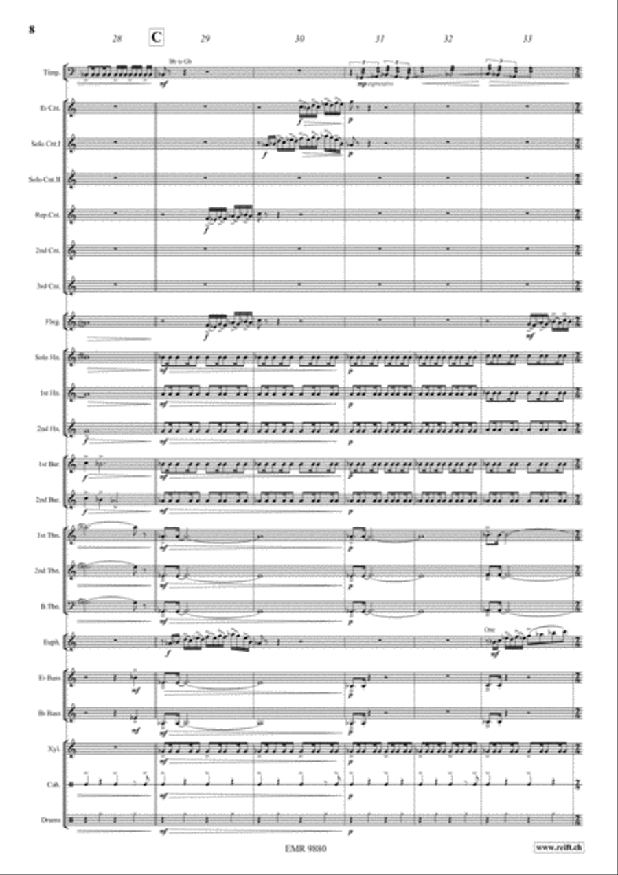 Night Sketches Brass Band scores gallery preview page 8