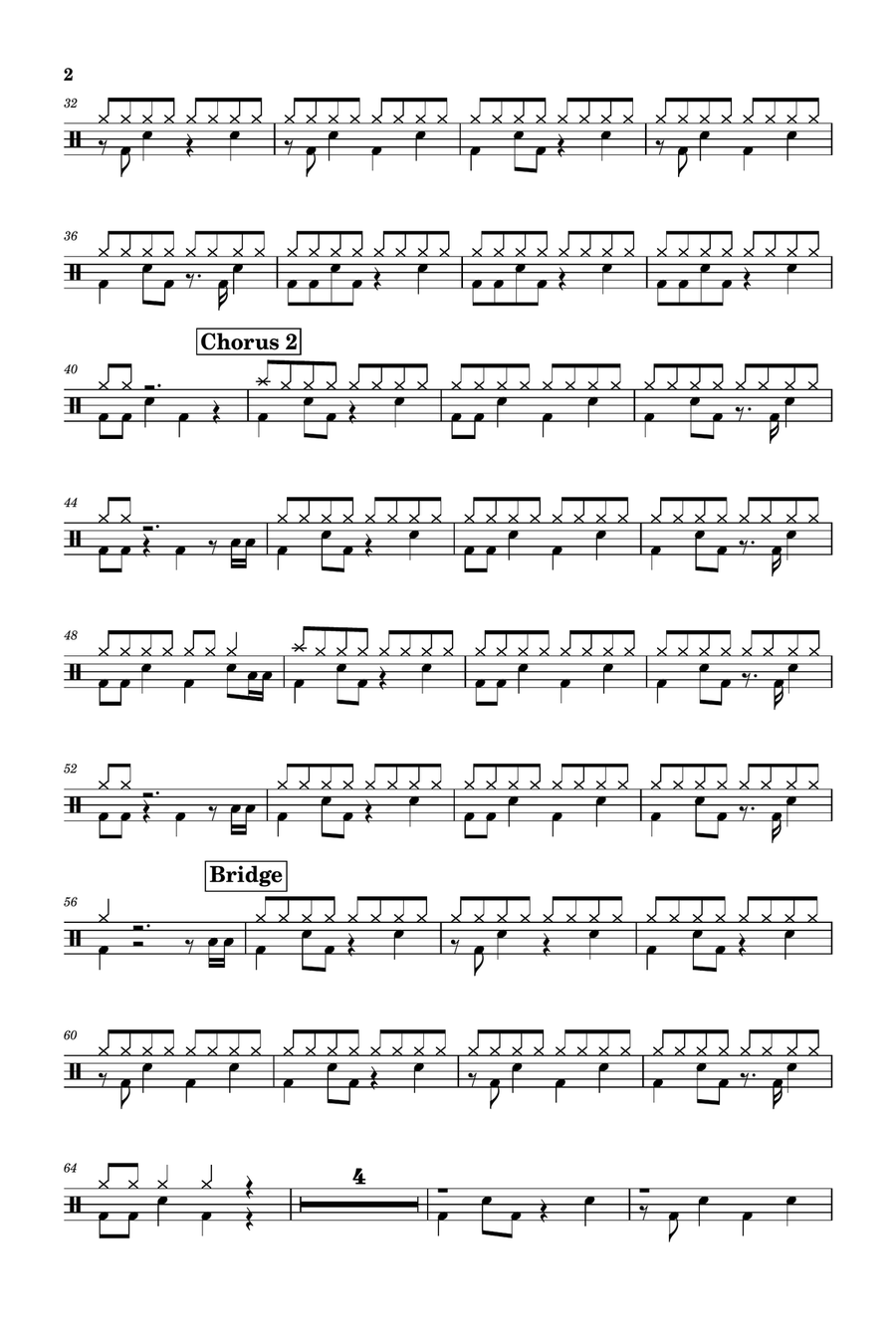 Hesitation Drum Set scores gallery preview page 2
