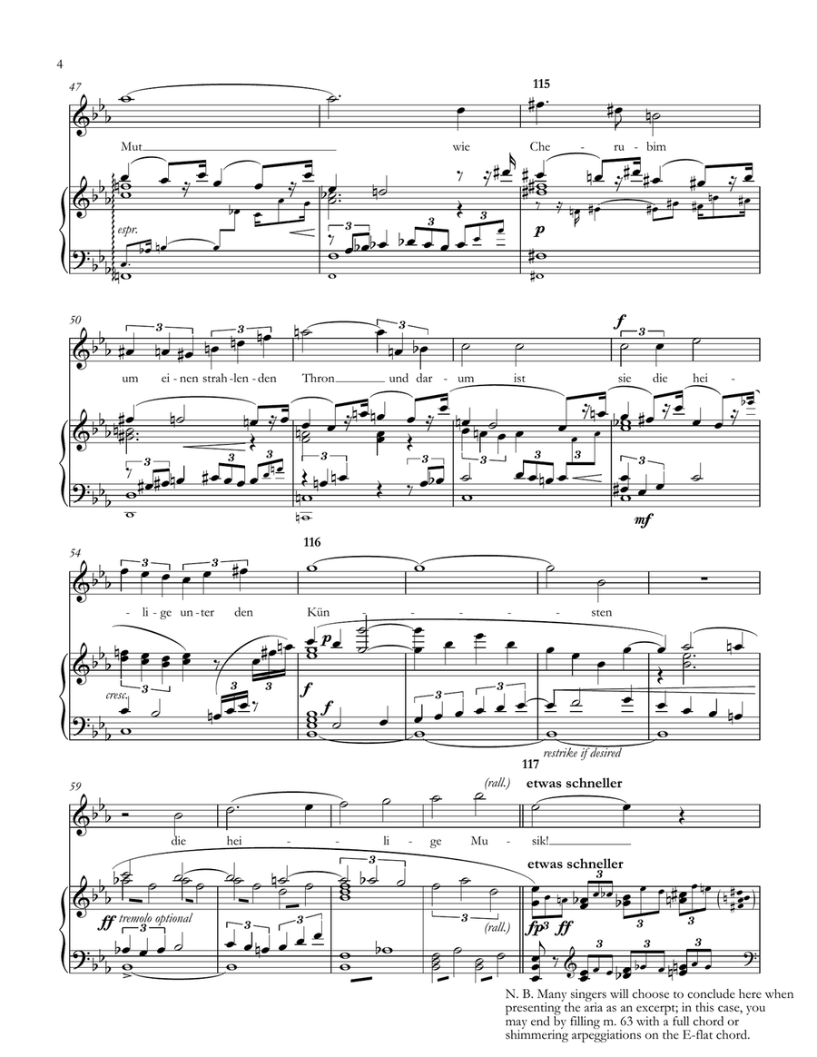Sein wir wieder gut (Composer's Aria) from Ariadne auf Naxos - Accessible Accompaniments Edition Mezzo-Soprano Voice scores gallery preview page 4