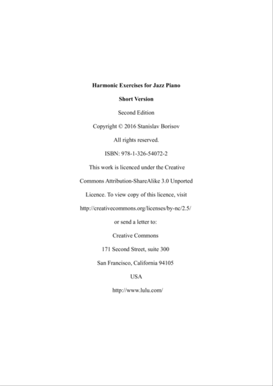 Harmonic Exercises for Jazz Piano Piano Method scores gallery preview page 2
