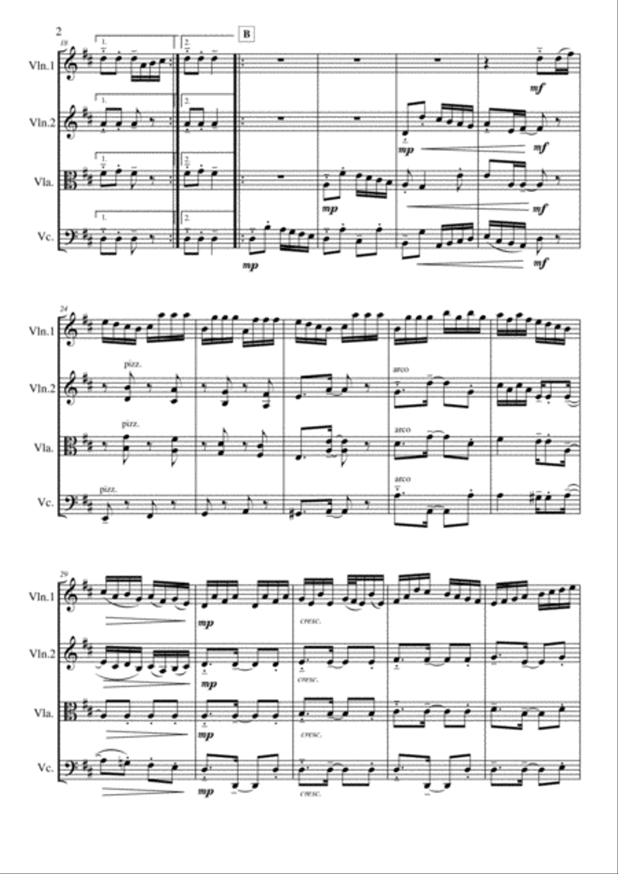 O Carolan's Concerto String Quartet scores gallery preview page 2