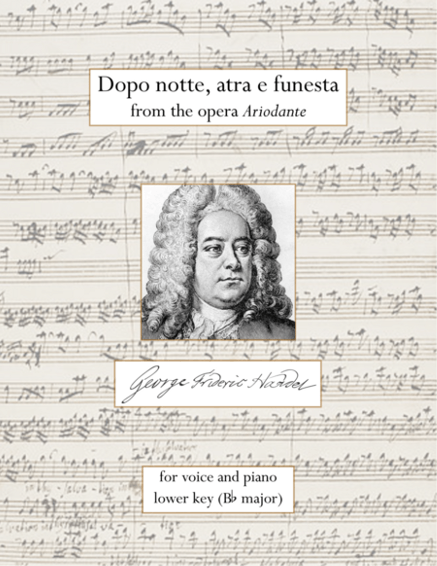 Dopo notte, atra e funesta (lower key) Voice Solo scores gallery preview page 1