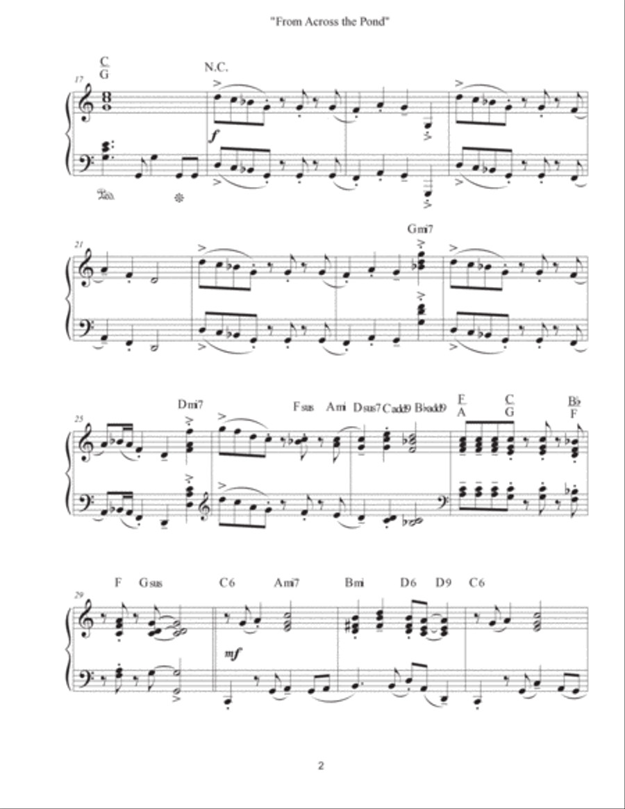 From Across the Pond - Etude #2 Piano Method scores gallery preview page 2