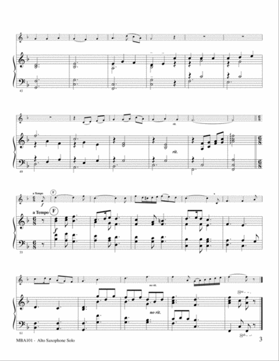 Redeemed- Medley Alto Saxophone scores gallery preview page 4