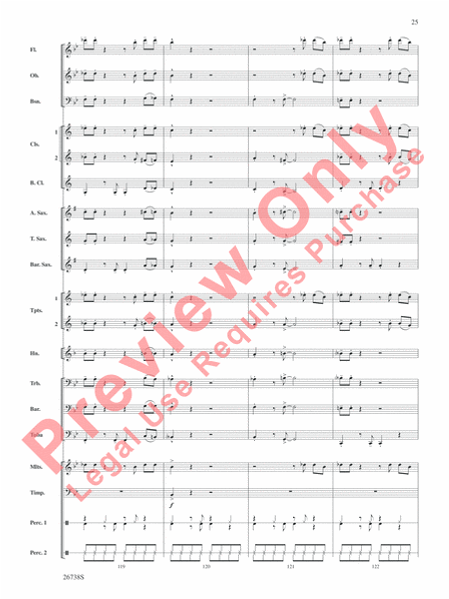 Superheroes R Us Concert Band scores gallery preview page 26