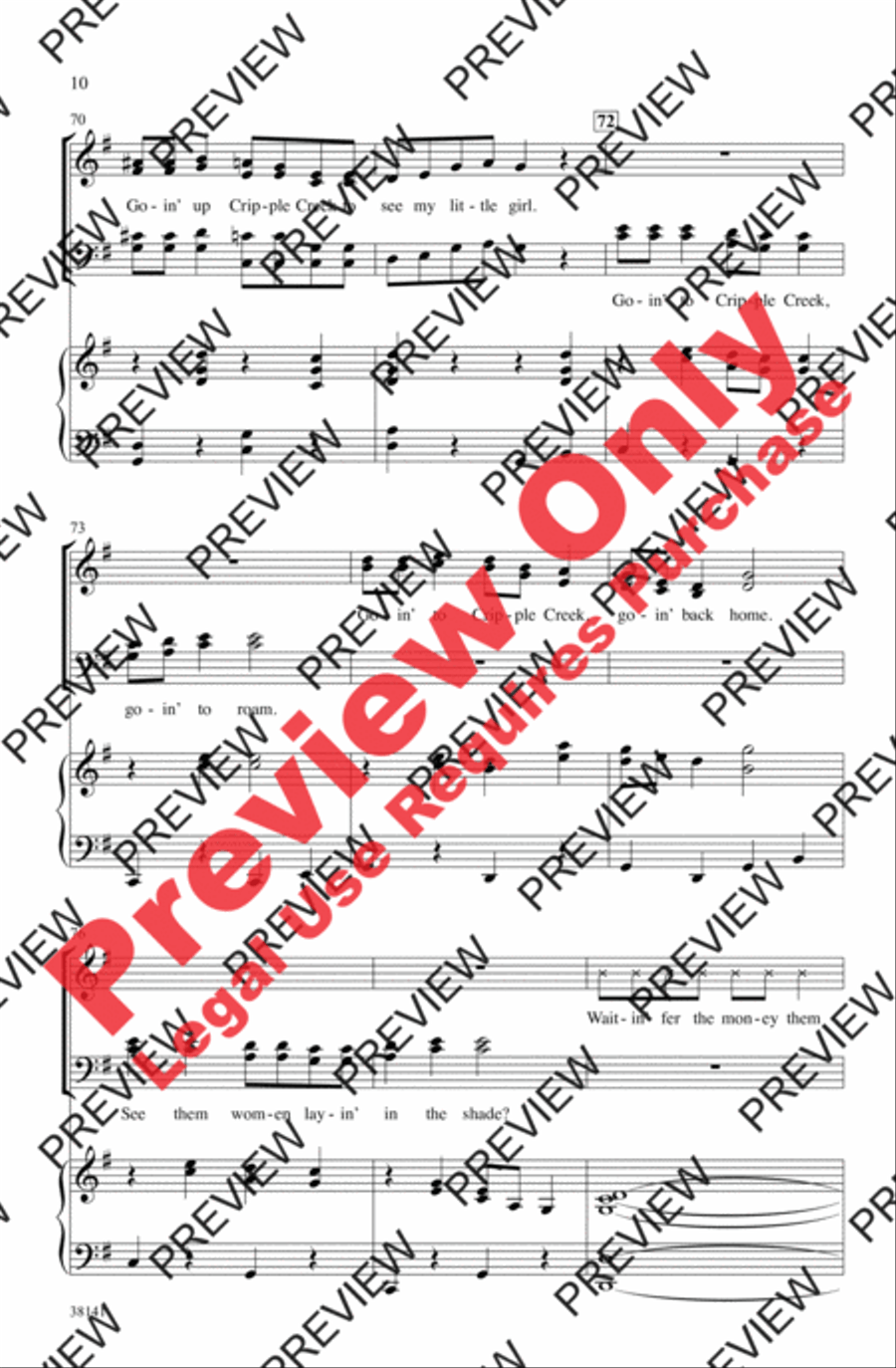 Cripple Creek 4-Part scores gallery preview page 10