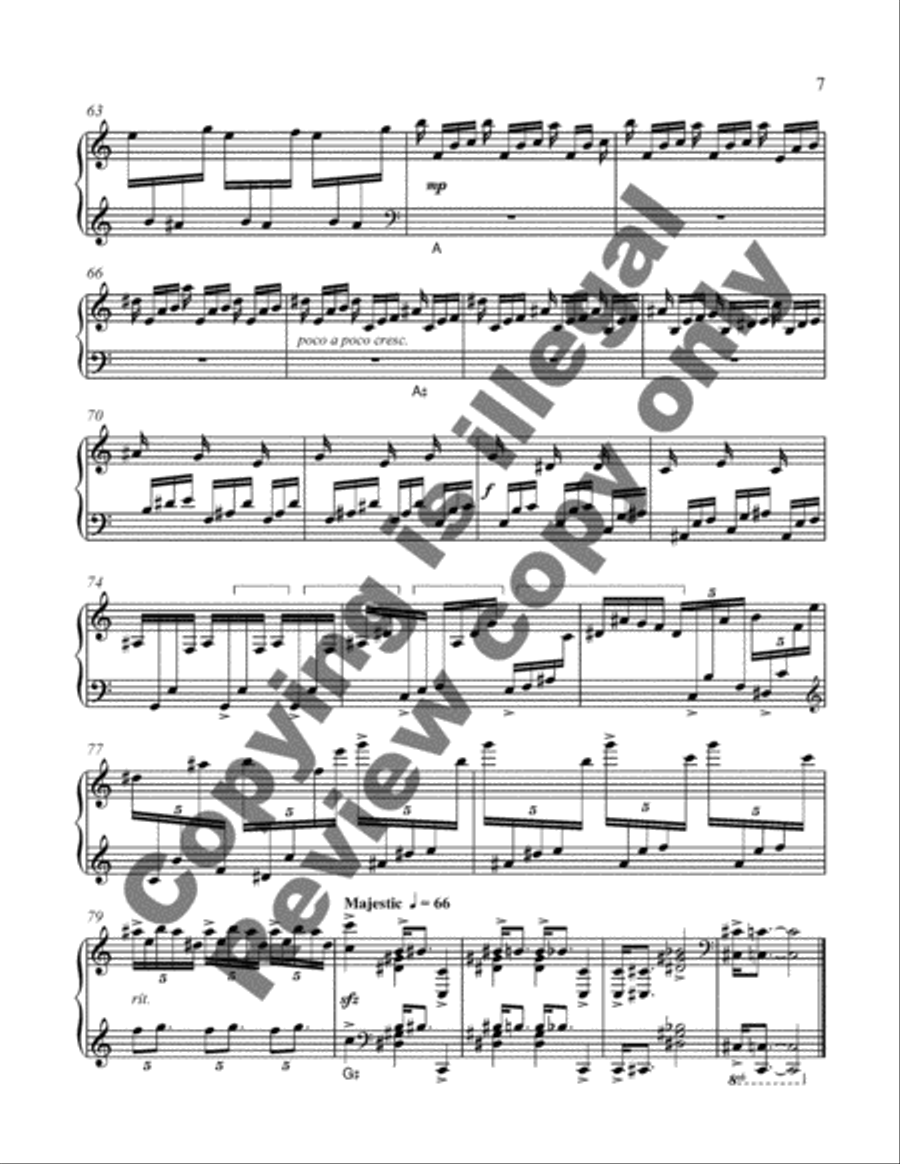 Four Etudes for Solo Harp Harp scores gallery preview page 9