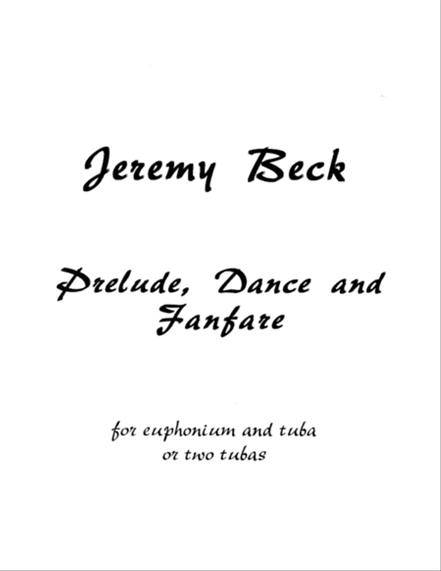 Prelude, Dance and Fanfare Brass Duet scores gallery preview page 2