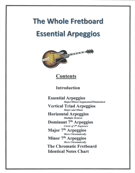 Essential Guitar Arpeggios - Major/Minor/Augmented/Diminished/7ths/Major and Minor 7ths and more