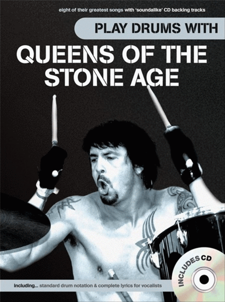 Play Drums With Queens Of Stone Age Book/CD Drums scores gallery preview page 1