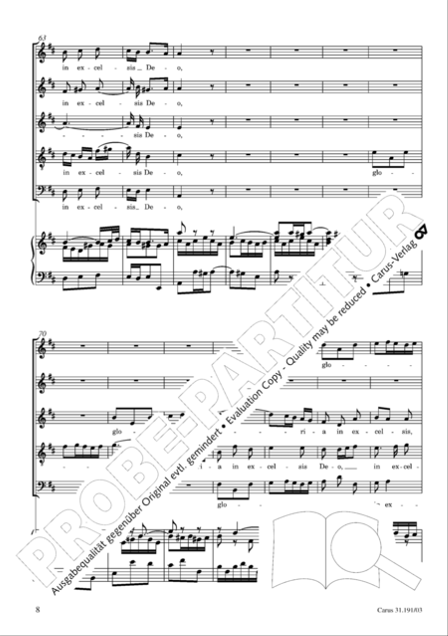 Gloria in excelsis Deo SSATB scores gallery preview page 9