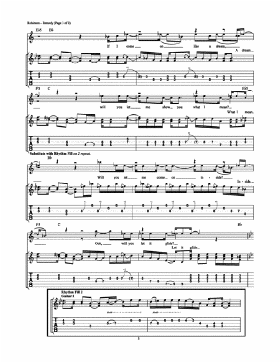 Remedy Electric Guitar scores gallery preview page 3