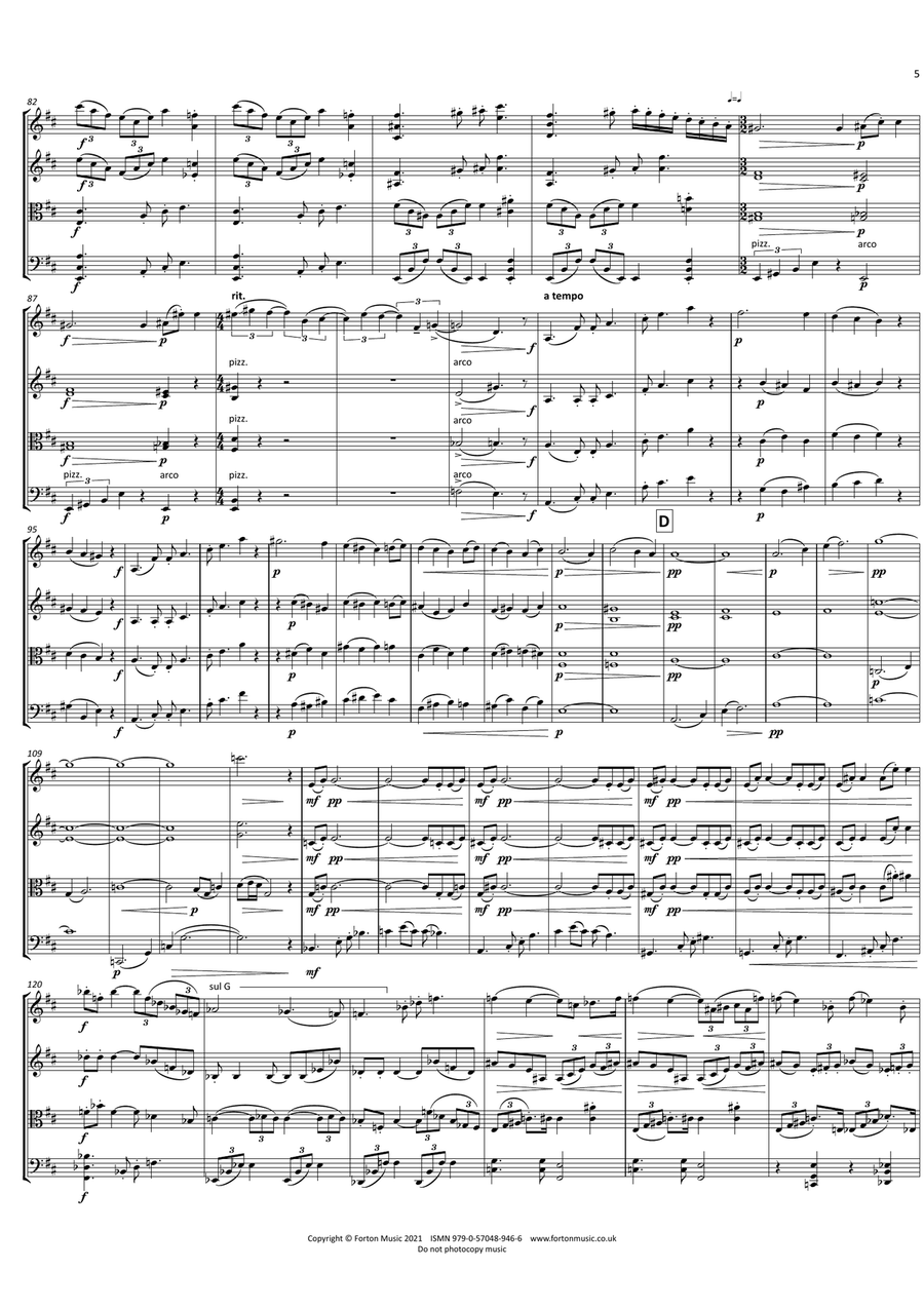 String Quartet No. 3 String Quartet - Digital Sheet Music page 5