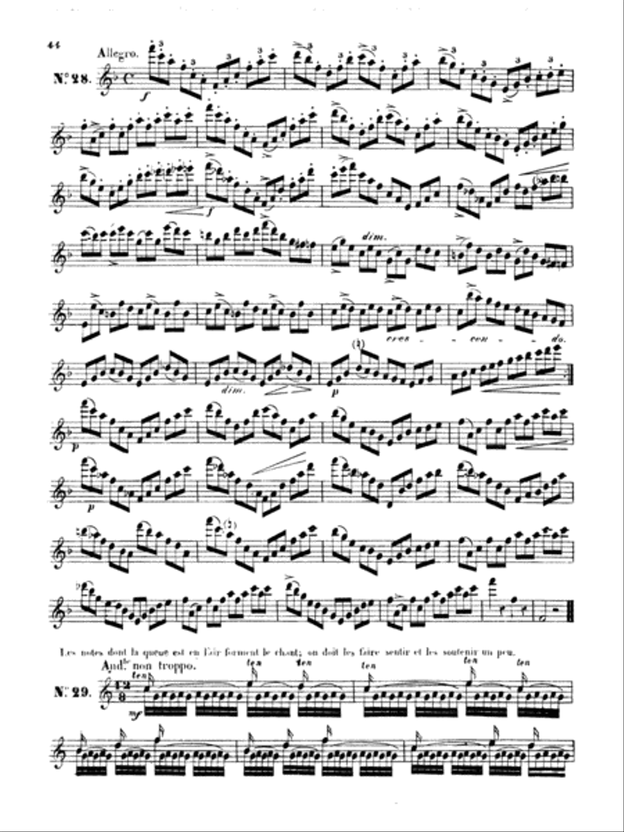 Klosé: Thirty Etudes after H. Aumont Part scores gallery preview page 1