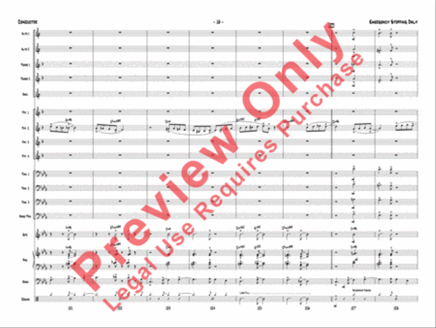 Emergency Stopping Only Jazz Ensemble scores gallery preview page 19