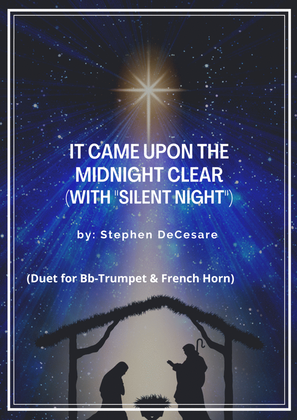 Book cover for It Came Upon The Midnight Clear (with "Silent Night") (Duet for Bb-Trumpet and French Horn)