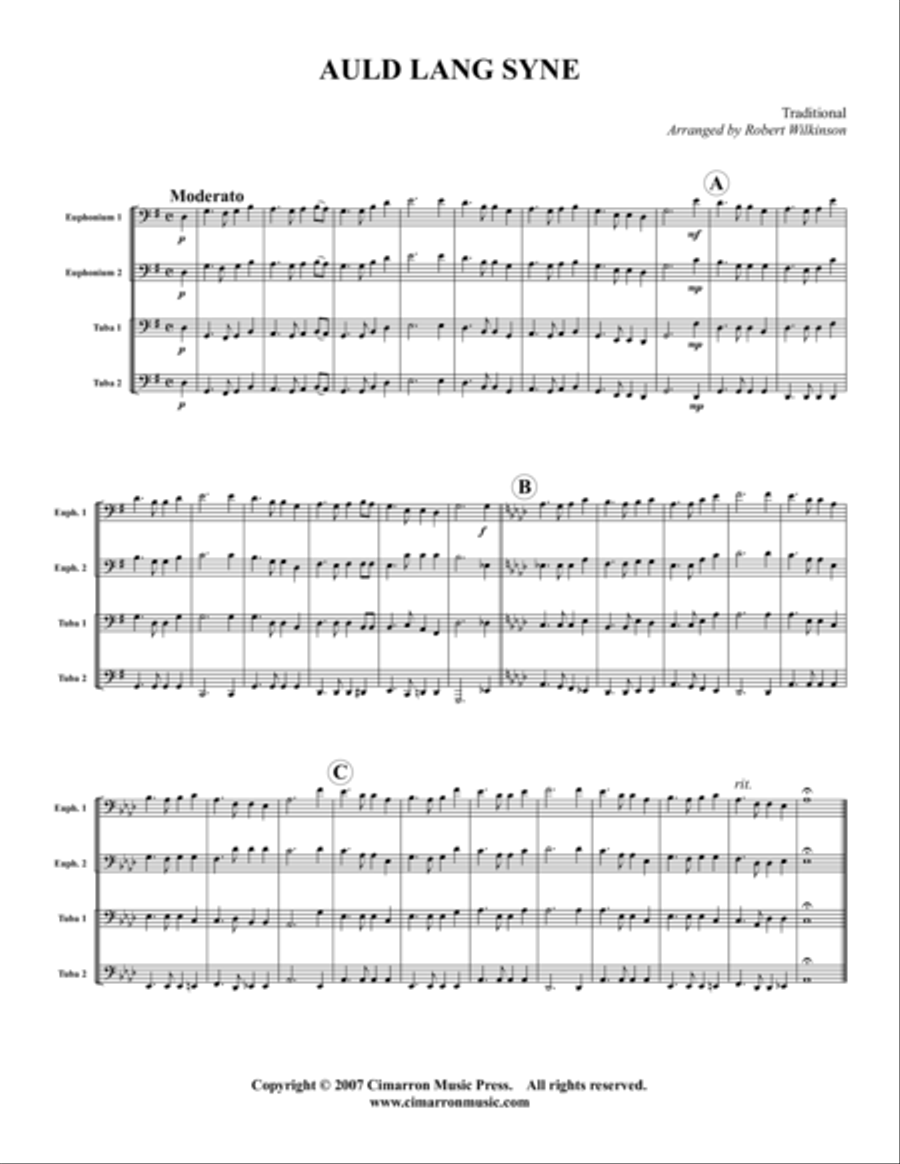 Auld Lang Syne EETT scores gallery preview page 1