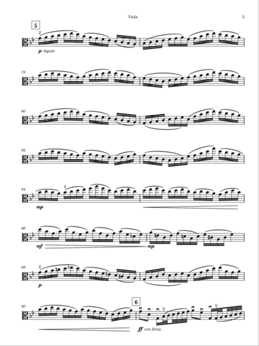 Variations on a theme by Hovhaness Viola Solo scores gallery preview page 5
