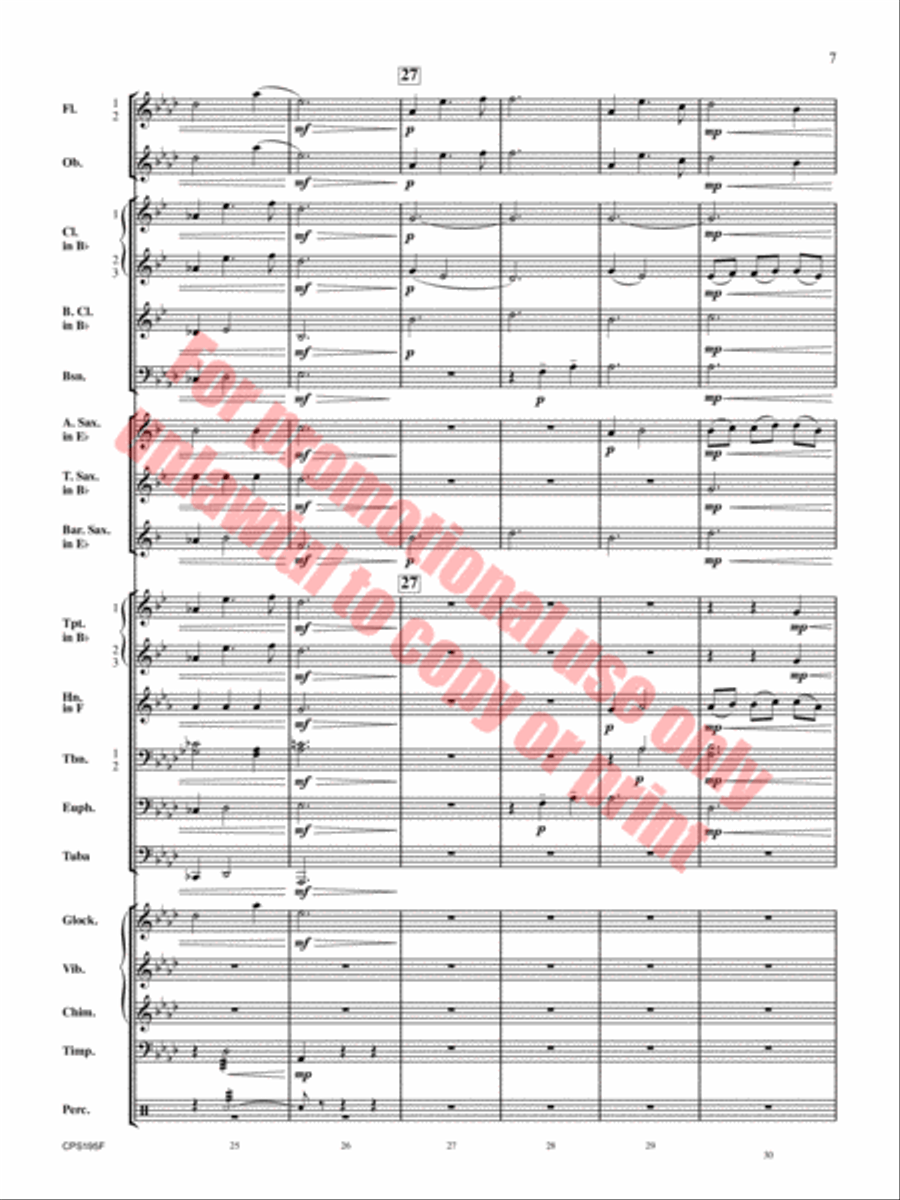 The Last to Fall Concert Band scores gallery preview page 8
