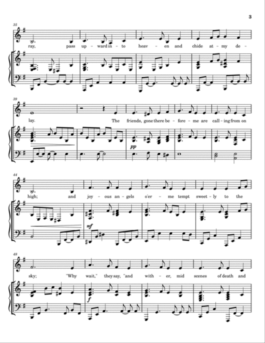 The Leaves Around Me Falling [E Minor] Voice scores gallery preview page 4