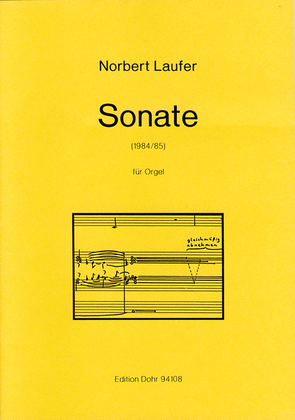 Book cover for Sonate für Orgel (1984/85)